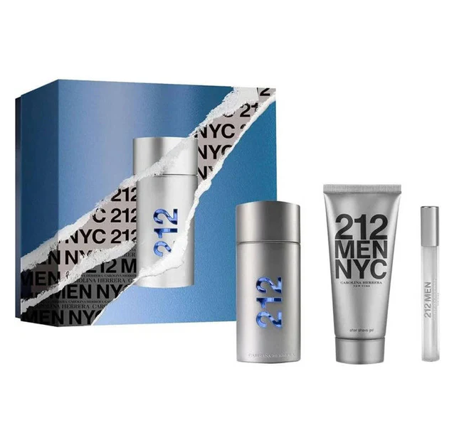 Carolina Herrera 212 Edt Nyc Set Men